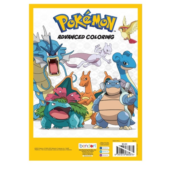 Pokemon 40 Page Advanced Coloring Book, Paperback, NEW - Picture 2 of 6
